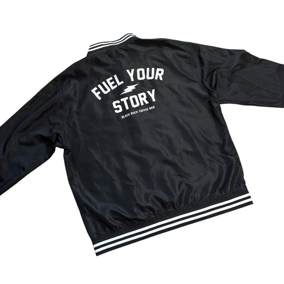 Black Rock Coffee Bar Fuel Your Story Full Zip Windbreaker Jacket, Unisex 2XL - Picture 5 of 12